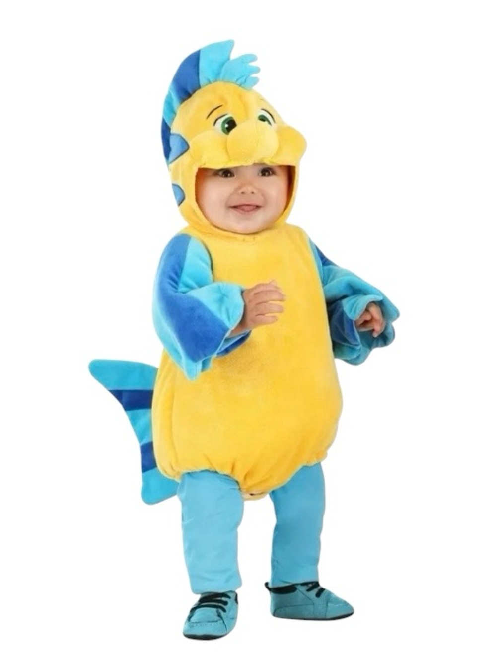 Disney Flounder Costume Yellow & Blue - Kids 12 -18 Months